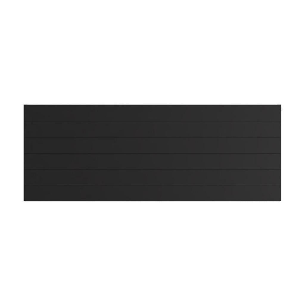 Eastbrook Flat Cover Plate With Lines 600mm x 1600mm - Matt Black - 25.5134 - TAP 'N' SHOWER