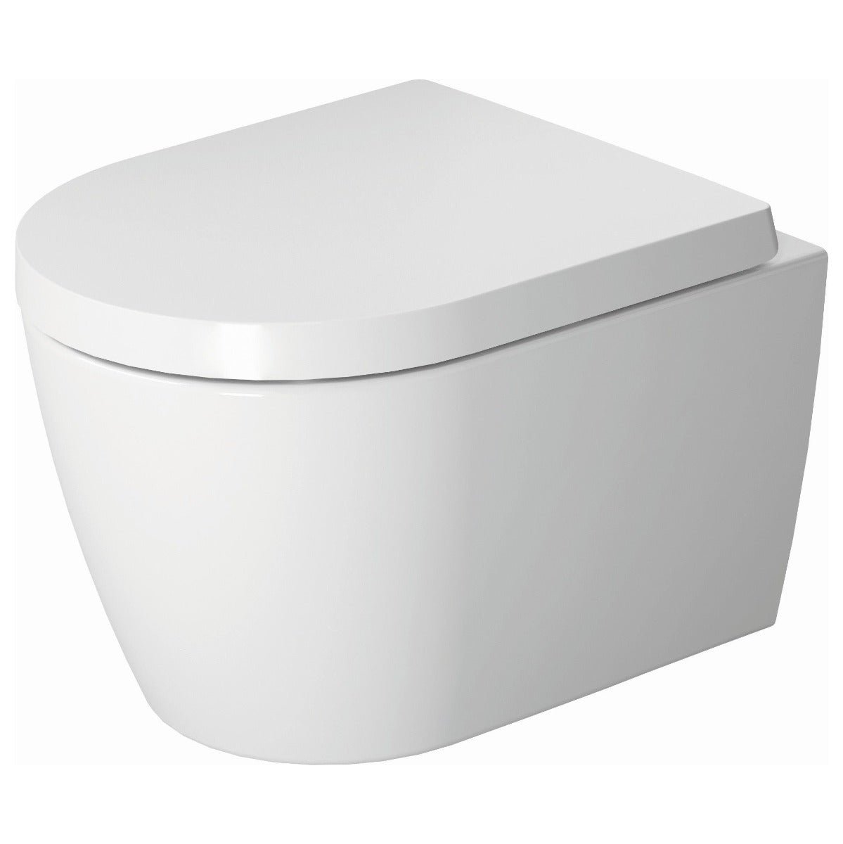 Duravit Me By Starck Compact Wall Mounted Toilet Rimless - High Gloss White - 2530090000 - TAP 'N' SHOWER