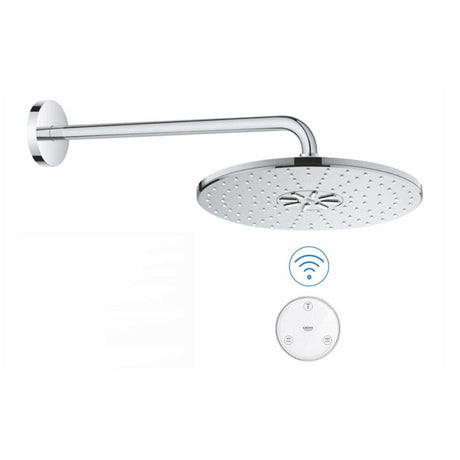 Grohe SmartConnect Wireless RainShower 310 Round Shower Head & Arm with Remote - 26640000