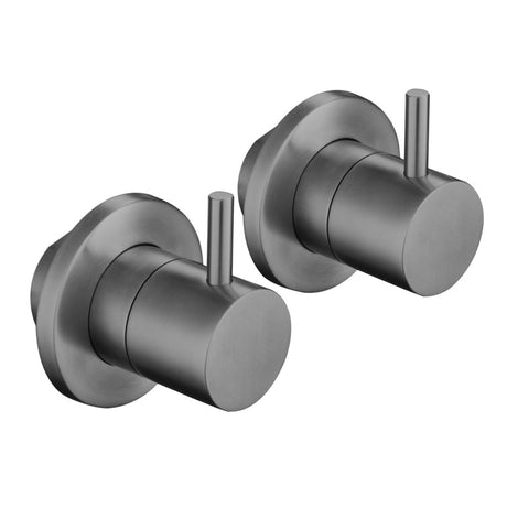JTP VOS Brushed Black Wall Valves - Brushed Black - 27089BBL