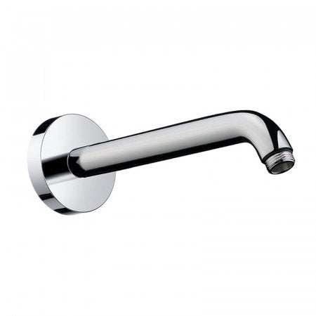 Hansgrohe Shower Arm 23cm chrome brass wall-mounted with anti-limescale technology and adjustable angle for bathroom upgrade