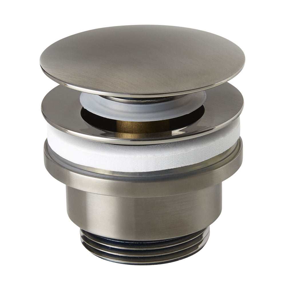 JTP Vos Universal Slotted/Unslotted Click Clack Brushed Black Basin Waste - 27709SUNBBL - TAP 'N' SHOWER