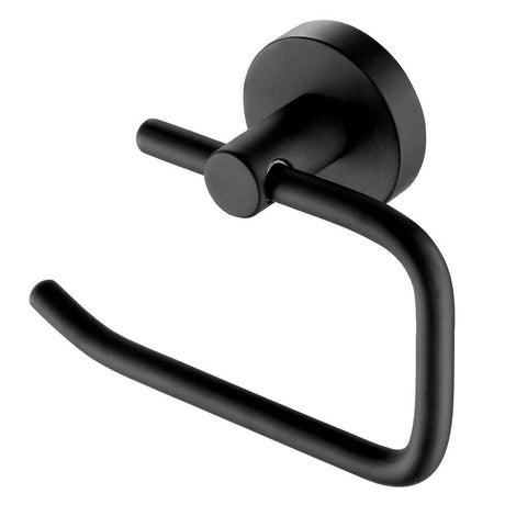 JTP Vos Toilet Roll Holder in matte black with sleek modern design and durable construction