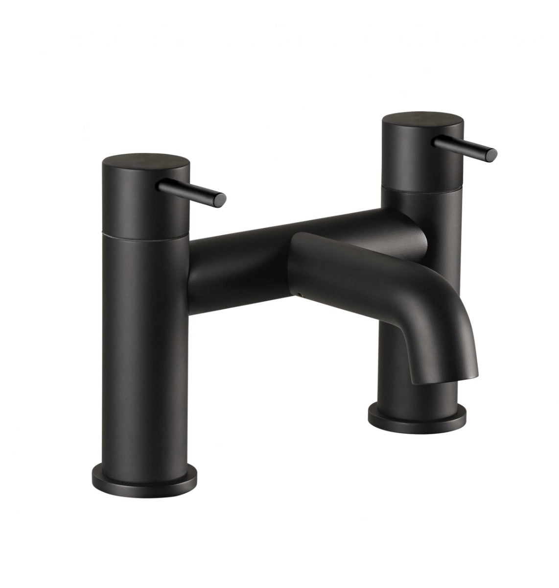 JTP VOS Pillar Mounted Bath Filler Tap - Matt Black - 28223MB