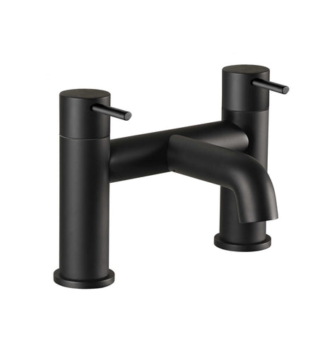 JTP VOS Pillar Mounted Bath Filler Tap - Matt Black - 28223MB