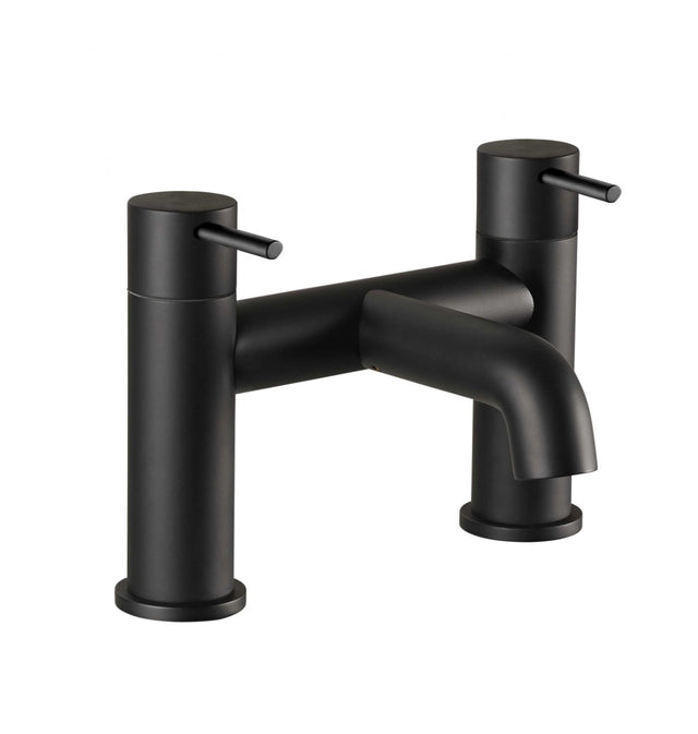 JTP VOS Pillar Mounted Bath Filler Tap - Matt Black - 28223MB