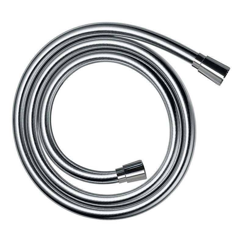 Hansgrohe ISIFLEX shower hose 200 cm with chrome finish, kink-protected and flexible design for durable and smooth water flow