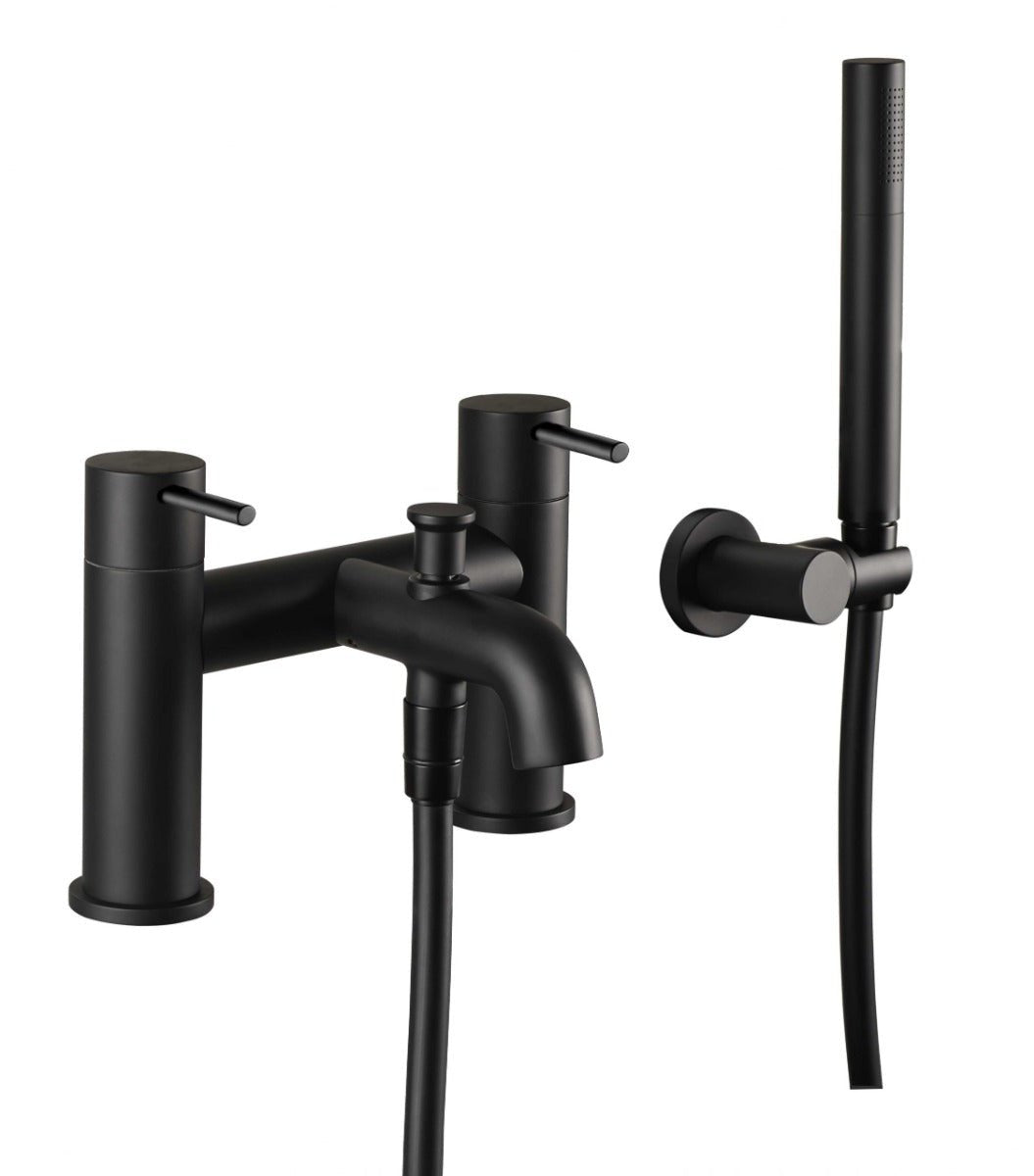 JTP VOS Bath Shower Mixer Tap with Kit - Matt Black - 28275MB - TAP 'N' SHOWER