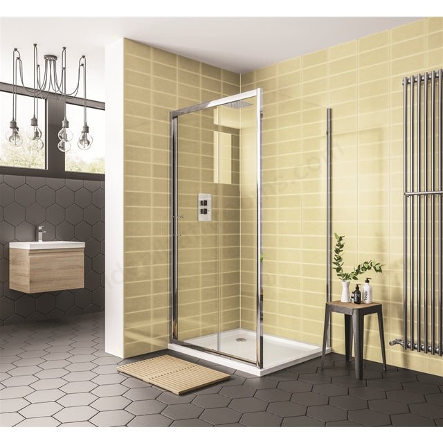 Oakham Spring8 700 Shower Side Panel thick glass 8mm - TAP 'N' SHOWER