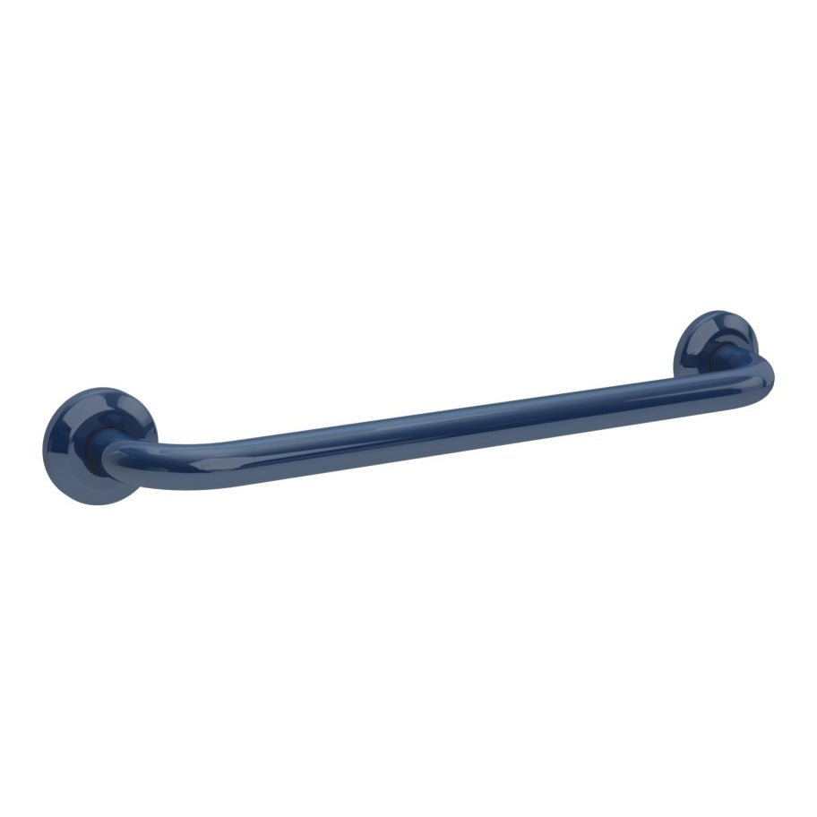 Bathex Professional Stainless Steel Grab Rail 600mm - Blue - 31262C - TAP 'N' SHOWER