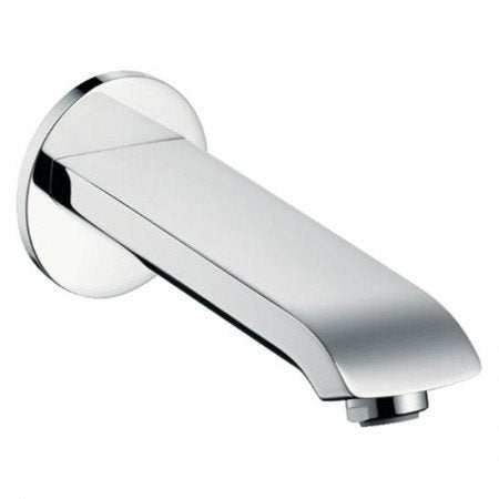 Hansgrohe Metris Bath Spout in chrome with sleek modern design and durable solid brass construction