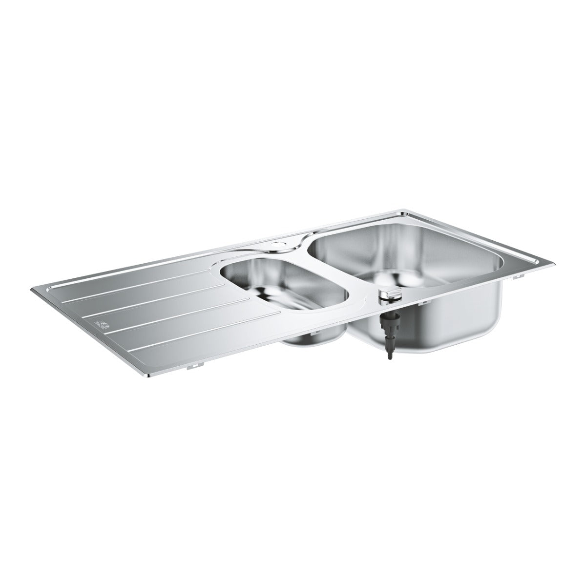 Grohe K200 One Bowl Sink With Drainer - Stainless Steel - 31564SD1 - TAP 'N' SHOWER