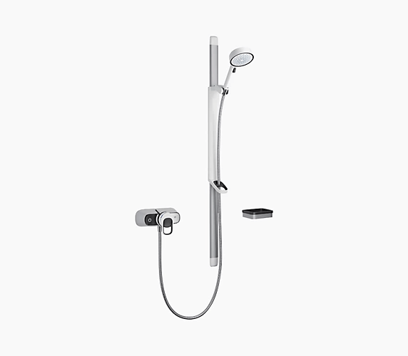 Mira Select Flex Exposed Mixer Shower - Chrome/White - 31999W - TAP 'N' SHOWER