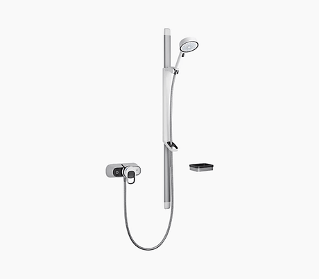 Mira Select Flex Exposed Mixer Shower - Chrome/White - 31999W - TAP 'N' SHOWER