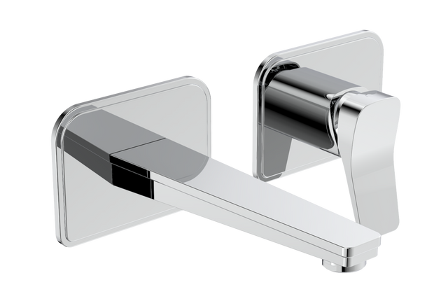 JTP HIX Single Lever Wall Mounted Basin Mixer - Chrome - 32273