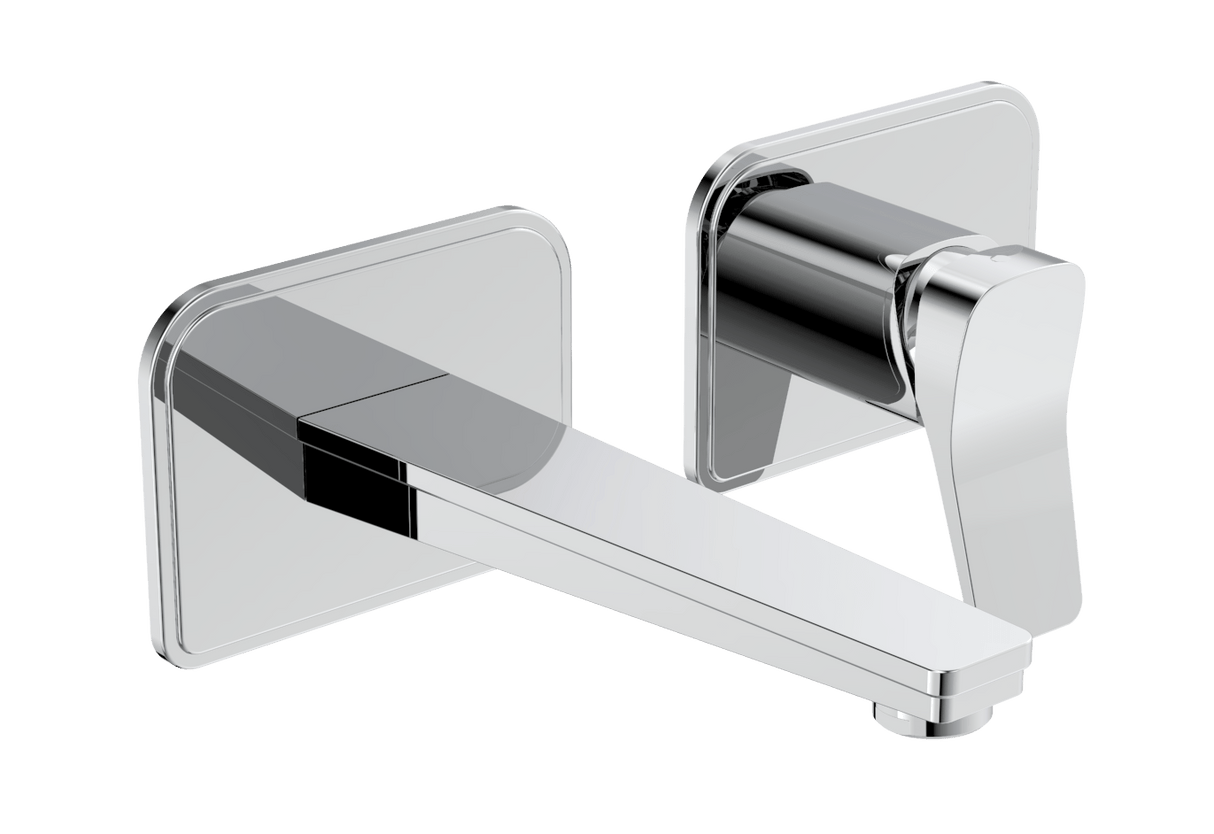 JTP HIX Single Lever Wall Mounted Basin Mixer - Chrome - 32273 - TAP 'N' SHOWER