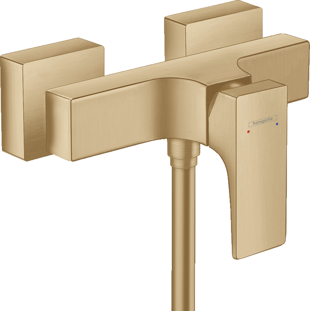 Hansgrohe Metropol Single Lever Manual Shower Mixer For Exposed Installation With Lever Handle - Brushed Bronze - 32560140 - TAP 'N' SHOWER
