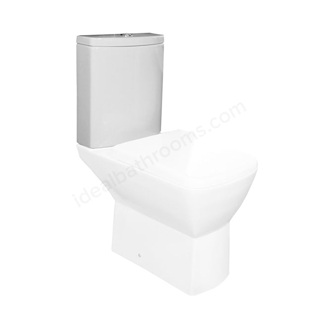 Oakham Jasmine Close Coupled Dual Flush Cistern White - TAP 'N' SHOWER