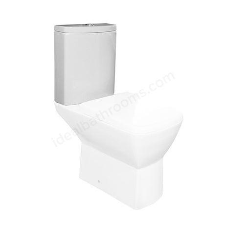 Oakham Jasmine Close Coupled Dual Flush Cistern White - TAP 'N' SHOWER