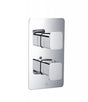 JTP HIX Thermostatic Concealed 2 Outlet Shower Valve - Chrome - 32671