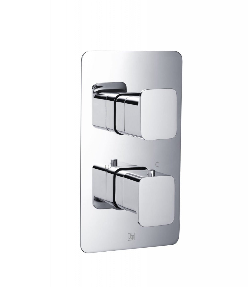 JTP HIX Thermostatic Concealed 2 Outlet Shower Valve - Chrome - 32671 - TAP 'N' SHOWER