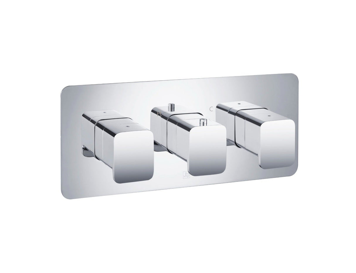 JTP HIX Thermostatic Concealed 2 Outlet Shower Valve - Chrome - 32693 - TAP 'N' SHOWER