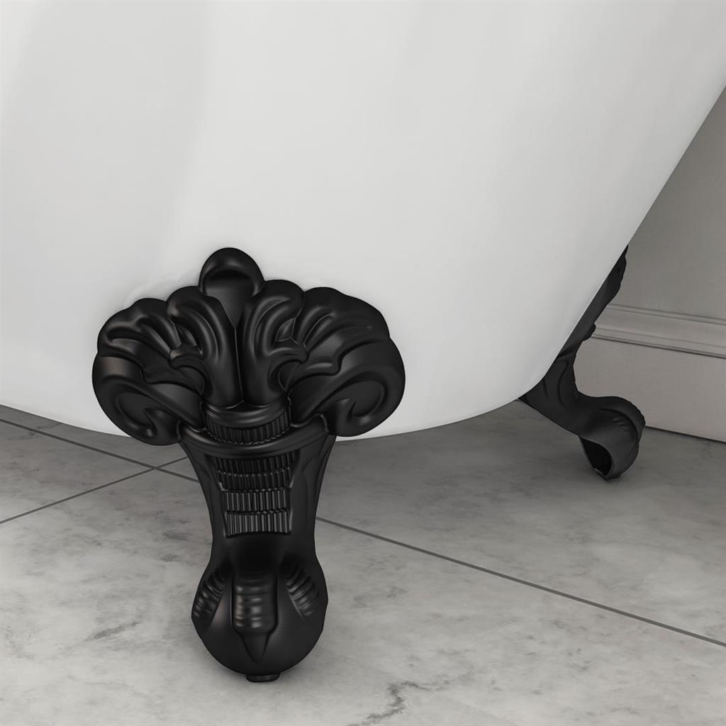 Eastbrook Richmond Freestanding Set of 4 Bath Legs - Matt Black - 33.0033 - TAP 'N' SHOWER