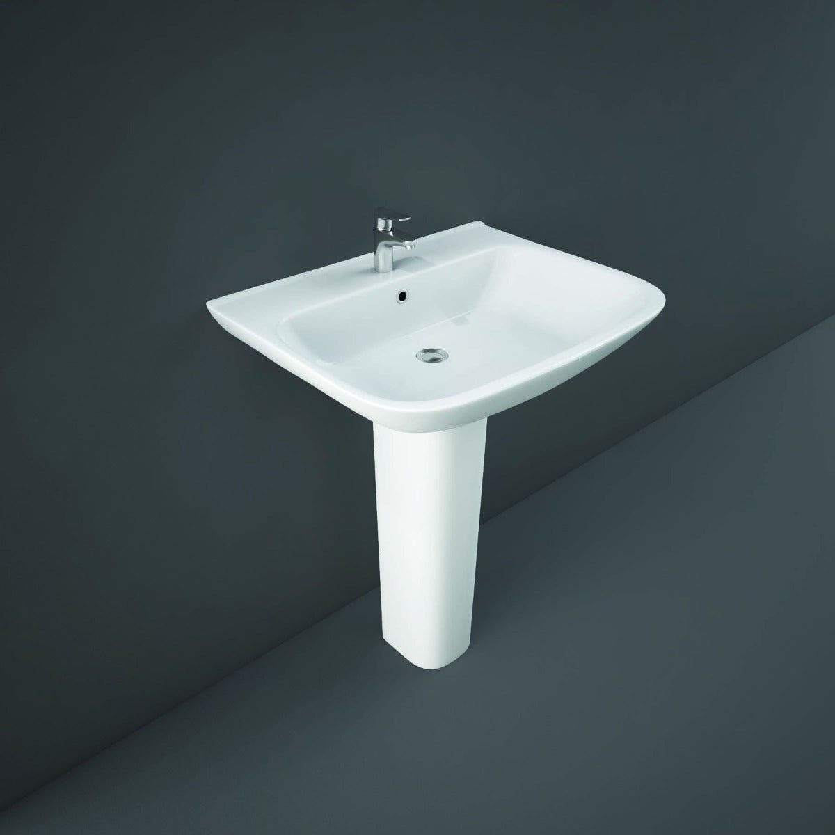 Rak Origin 65cm Basin - White - ORI65BAS1 - TAP 'N' SHOWER