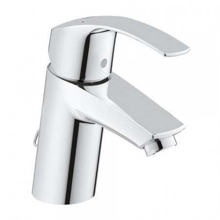 Grohe Eurosmart Basin Mixer & Retractable Chain S - Size - Chrome - 33188 - TAP 'N' SHOWER