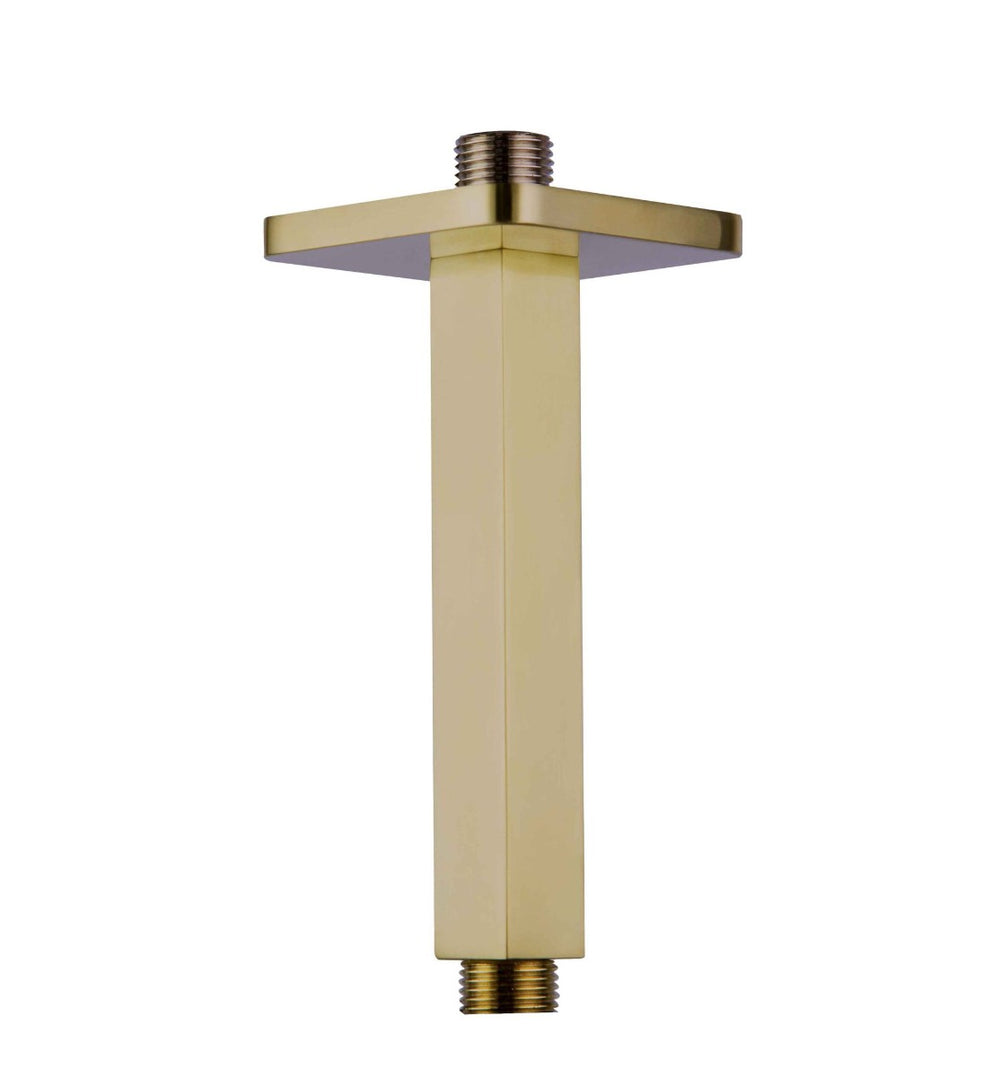 JTP HIX Ceiling Shower Arm - Brushed Brass - 33218BBR