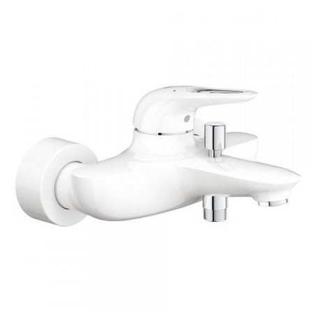 Grohe Eurostyle Single - Lever Bath/Shower Mixer - Moon White - 33591LS3 - TAP 'N' SHOWER