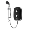 Aqualisa eVolve 10.5kW Electric Shower with Adjustable Head - Black/Satin Silver - VOTZ27 - TAP 'N' SHOWER