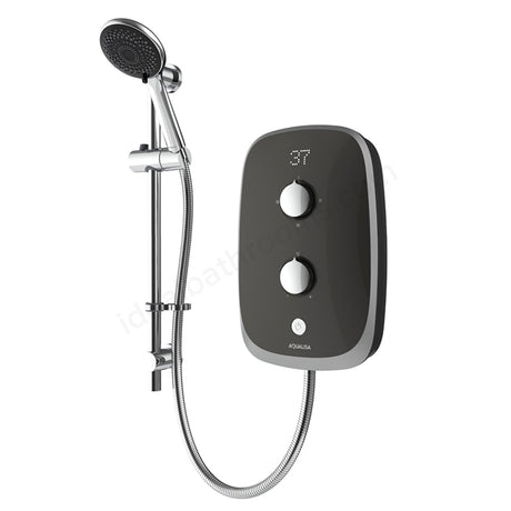 Aqualisa eVolve 9.5kW Electric Shower with Adjustable Head - Grey/Satin Silver - VOXZ26 - TAP 'N' SHOWER