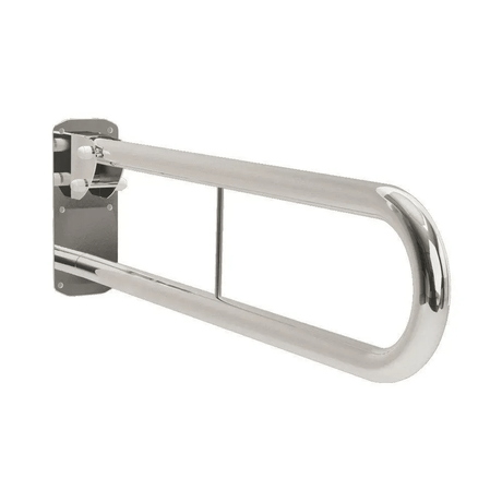 Bathex Professional Double Arm Hinged Support Rail 760mm - Mirror Polish - 34900 - TAP 'N' SHOWER