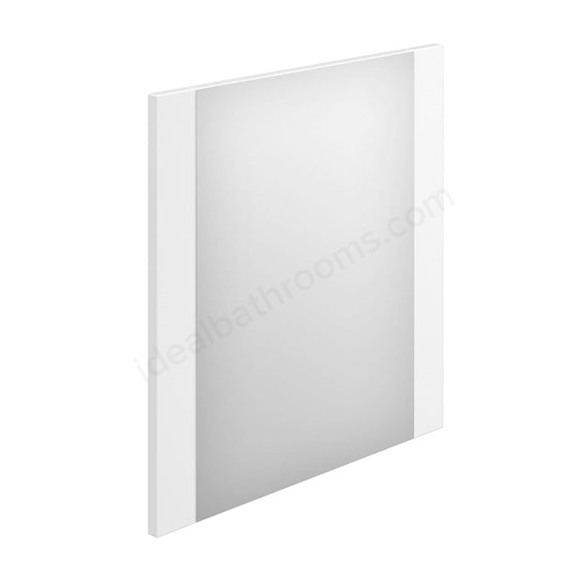 Oakham Nevada Rectangular Bathroom Mirror 600mm x 450mm - White - TAP 'N' SHOWER
