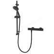 Aqualisa AQ Cool Touch Round Bar Valve inc Fixing Kit LP/HP - Matt Black - AQ75BAR1.MB - TAP 'N' SHOWER