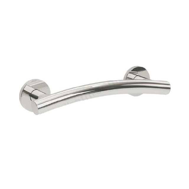 Bathex Yardley Arched Stainless Steel Grab Rail 600mm - Mirror Polish - 19022MP - TAP 'N' SHOWER