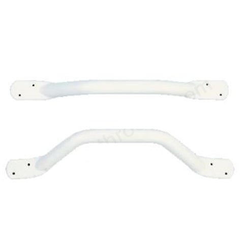 Bathex Essential Flat End Grab Rail 450mm - White - 12200 - TAP 'N' SHOWER