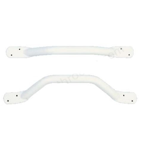 Bathex Essential Flat End Grab Rail 600mm - White - 12300 - TAP 'N' SHOWER