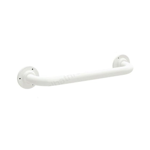 Bathex Professional Stainless Steel Grab Rail 300mm - White - 30700 - TAP 'N' SHOWER