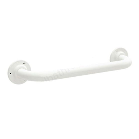 Bathex Professional Stainless Steel Grab Rail 450mm - White - 30800 - TAP 'N' SHOWER