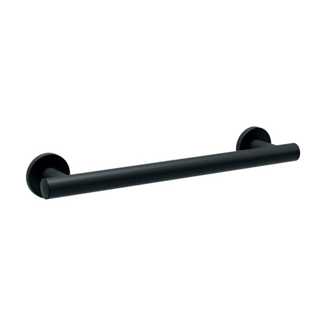 Bathex Yardley Grab Rail 25mm S/S Concealed Fixings 600mm - Matt Black - 17002MB - TAP 'N' SHOWER