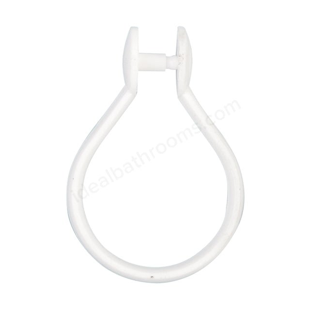 Bathex Professional Plastic Shower Hook - White - 66180 - TAP 'N' SHOWER