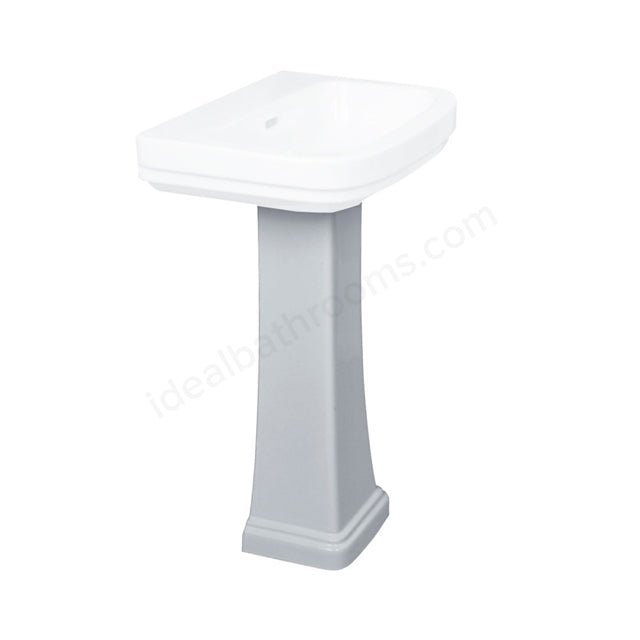Oakham IRIS Full Pedestal Only - White - TAP 'N' SHOWER