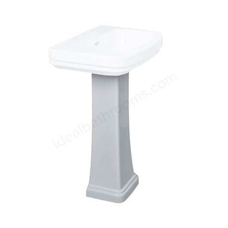 Oakham IRIS Full Pedestal Only - White - TAP 'N' SHOWER