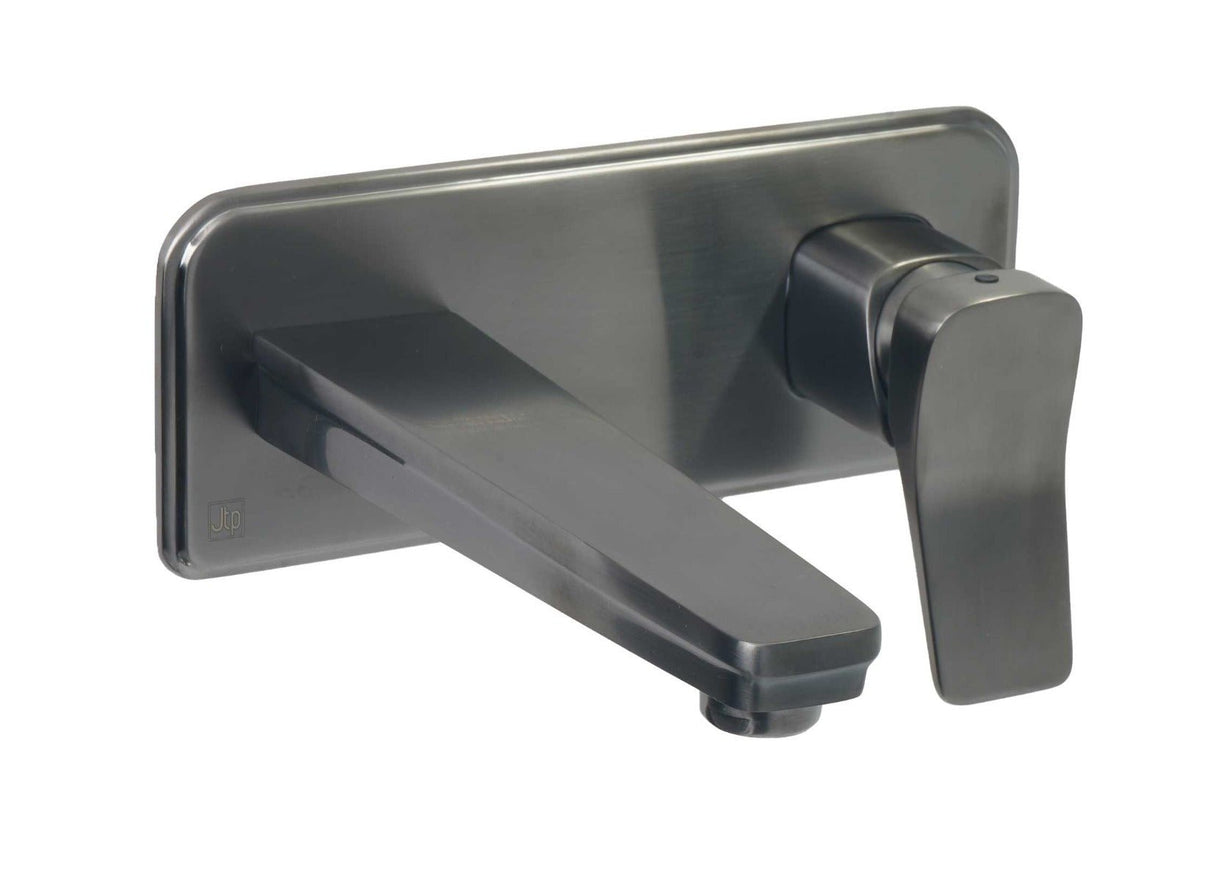 JTP HIX Single Lever Wall Mounted Basin Mixer - Brushed Black - 37231BBL - TAP 'N' SHOWER