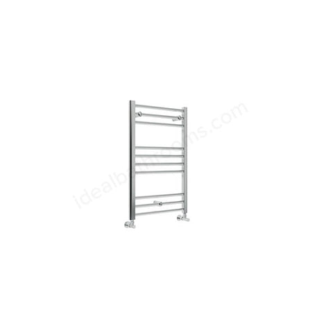 Oakham Silea Straight Towel Rail 800mm x 500mm Chrome - TAP 'N' SHOWER