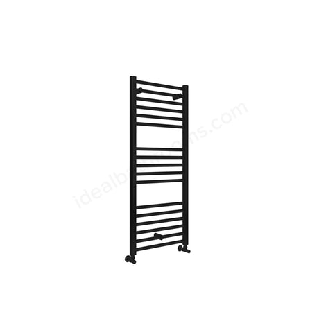 Oakham Silea Straight Towel Rail 1200mm x 500mm Matt Black - TAP 'N' SHOWER