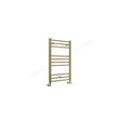 Oakham Silea Straight Towel Rail 800mm x 500mm Brushed Brass - TAP 'N' SHOWER