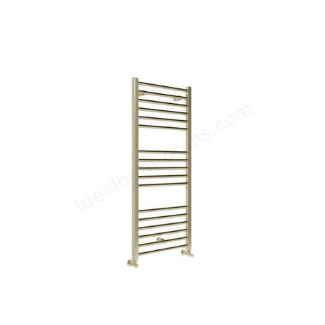 Oakham Silea Straight Towel Rail 1200mm x 500mm Brushed Brass - TAP 'N' SHOWER